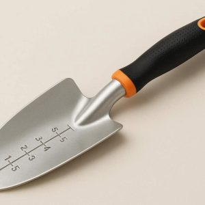 18 Ergonomic Aluminum Alloy Garden Hand Shovel with Soft Rubber Grip and Depth Markers for Precise Planting and Bulb Digging