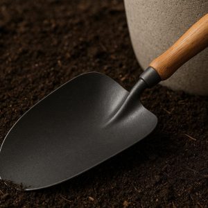 20 Professional Grade Carbon Steel Garden Trowel with Oversized Head for Moving Large Volumes of Soil and Filling Outdoor Planter Pots